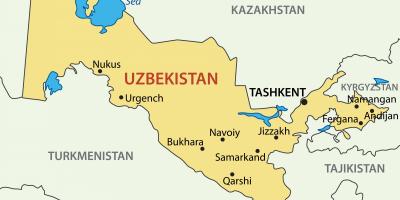 پایتخت ازبکستان نقشه
